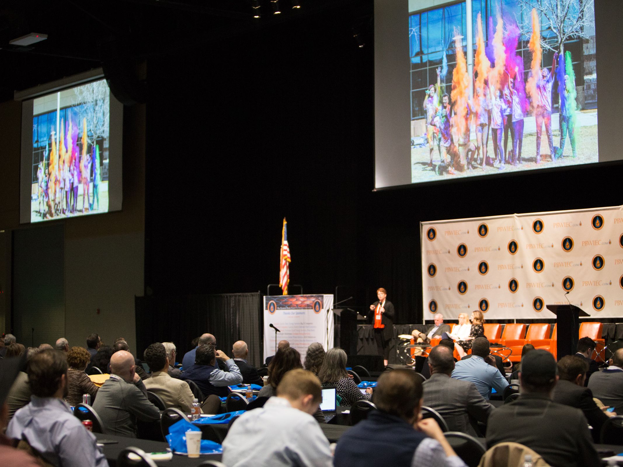 conference wide shot