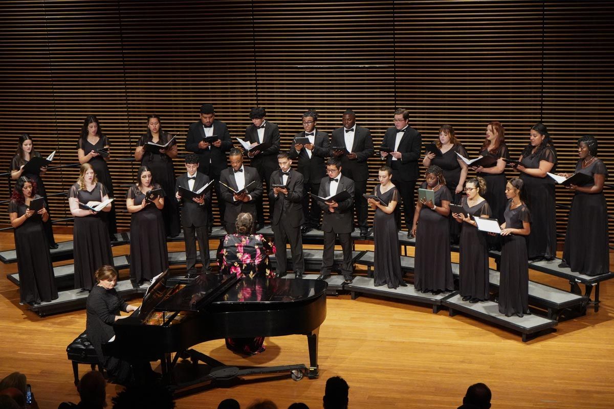 concert choir performers on stage