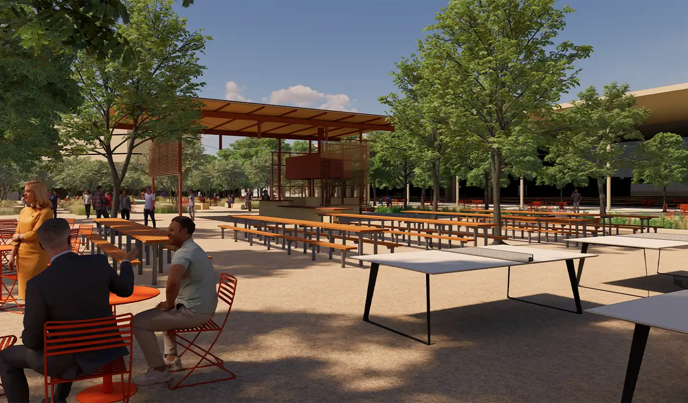 BBQ stand in the Quad - mock up