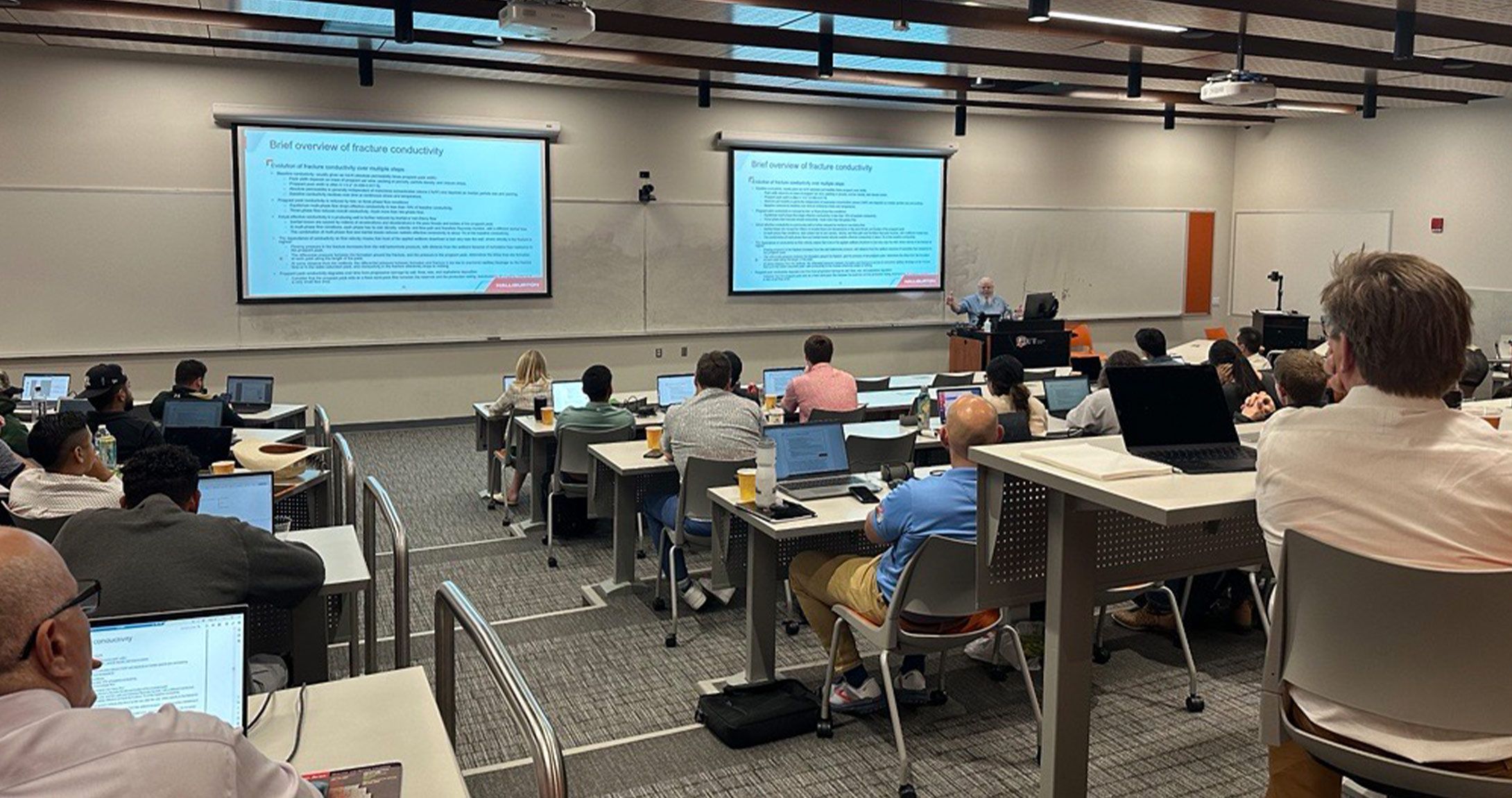 photo of hydraulic event at college of engineering 