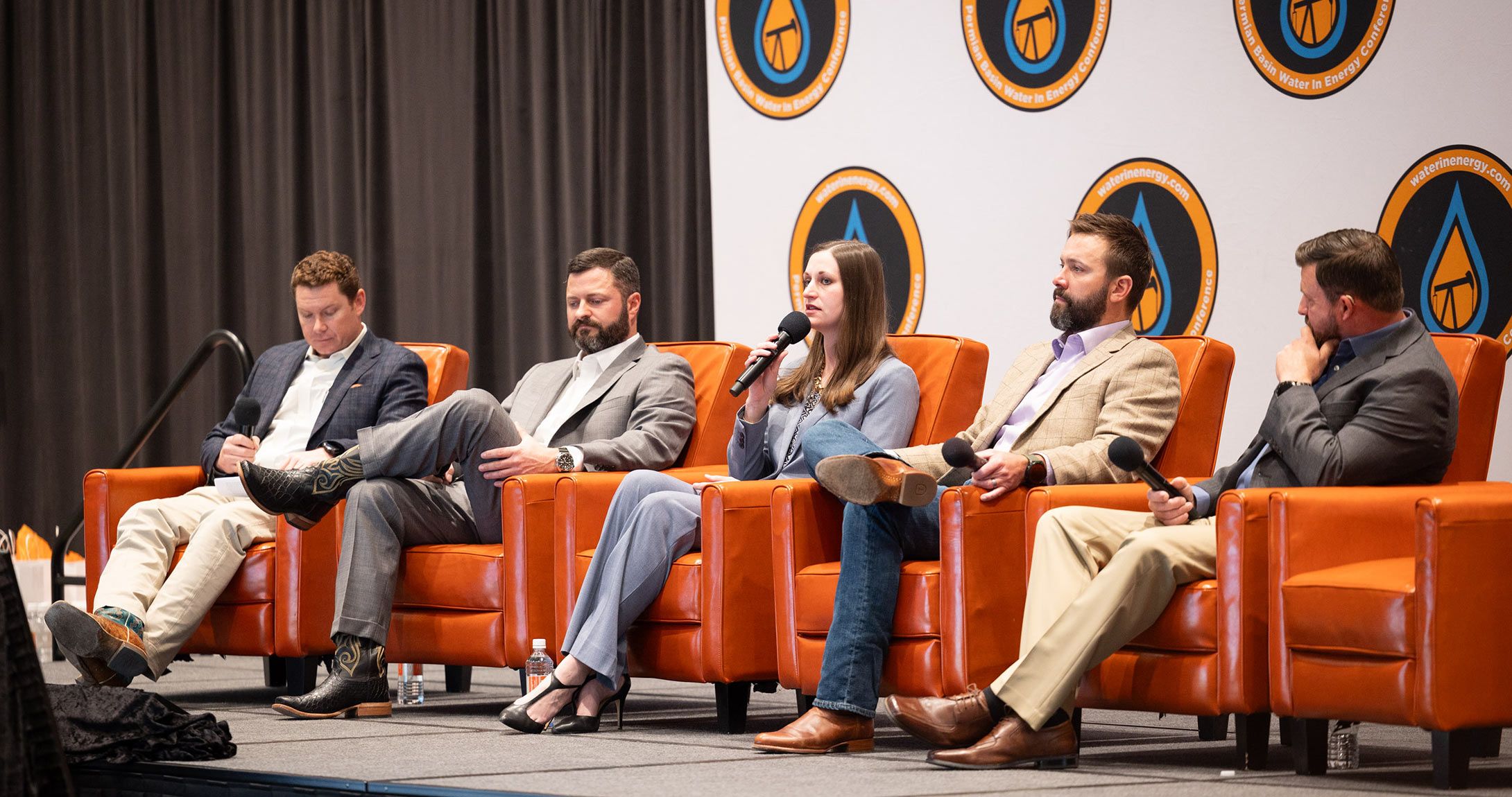 5 panelists speaking at 澳门博彩官网 2024 Water in Energy Conference