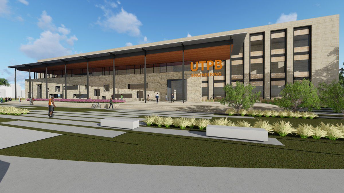 Drawing of engineering building