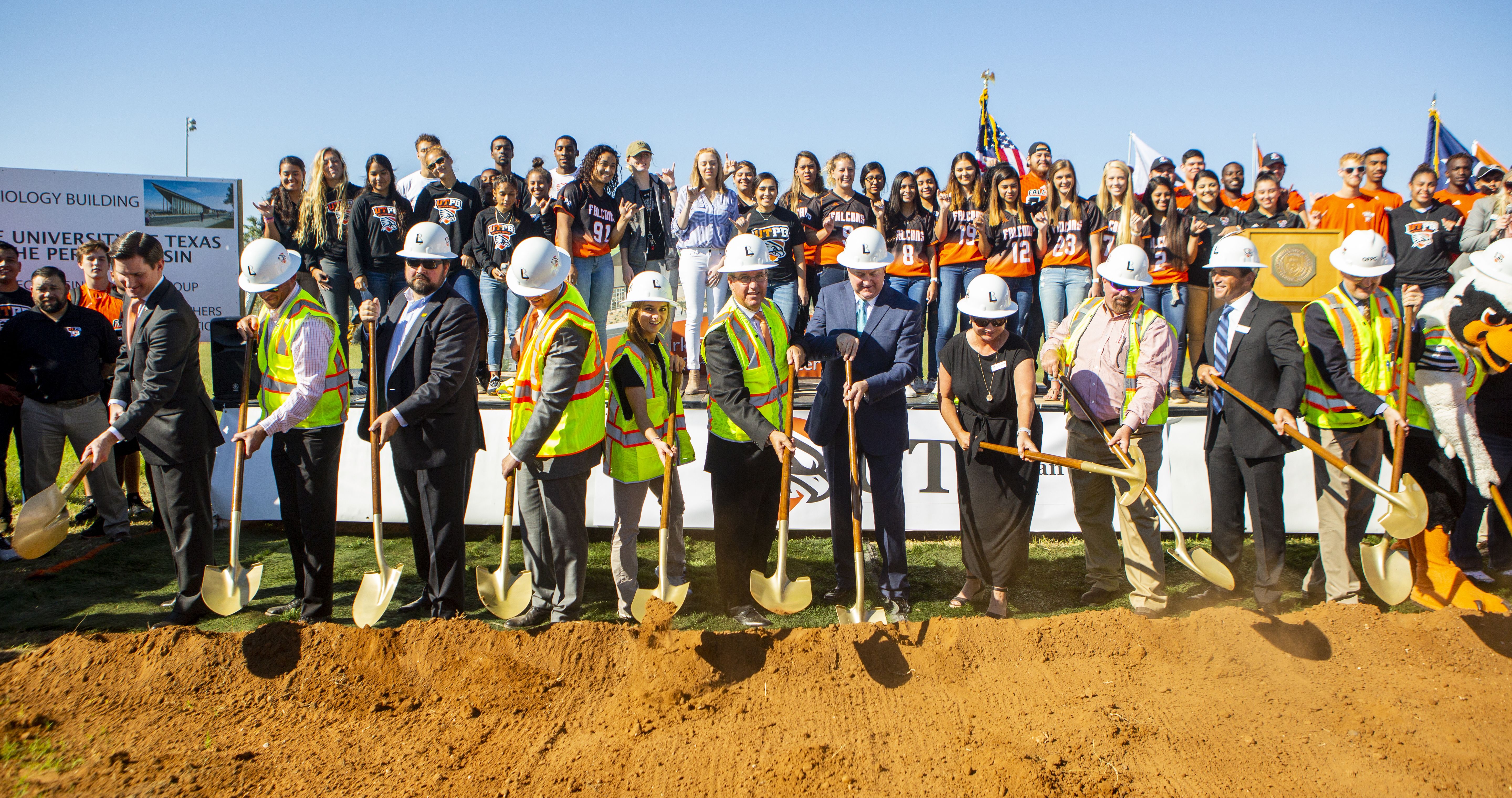 ground breaking ceremony for engineering building