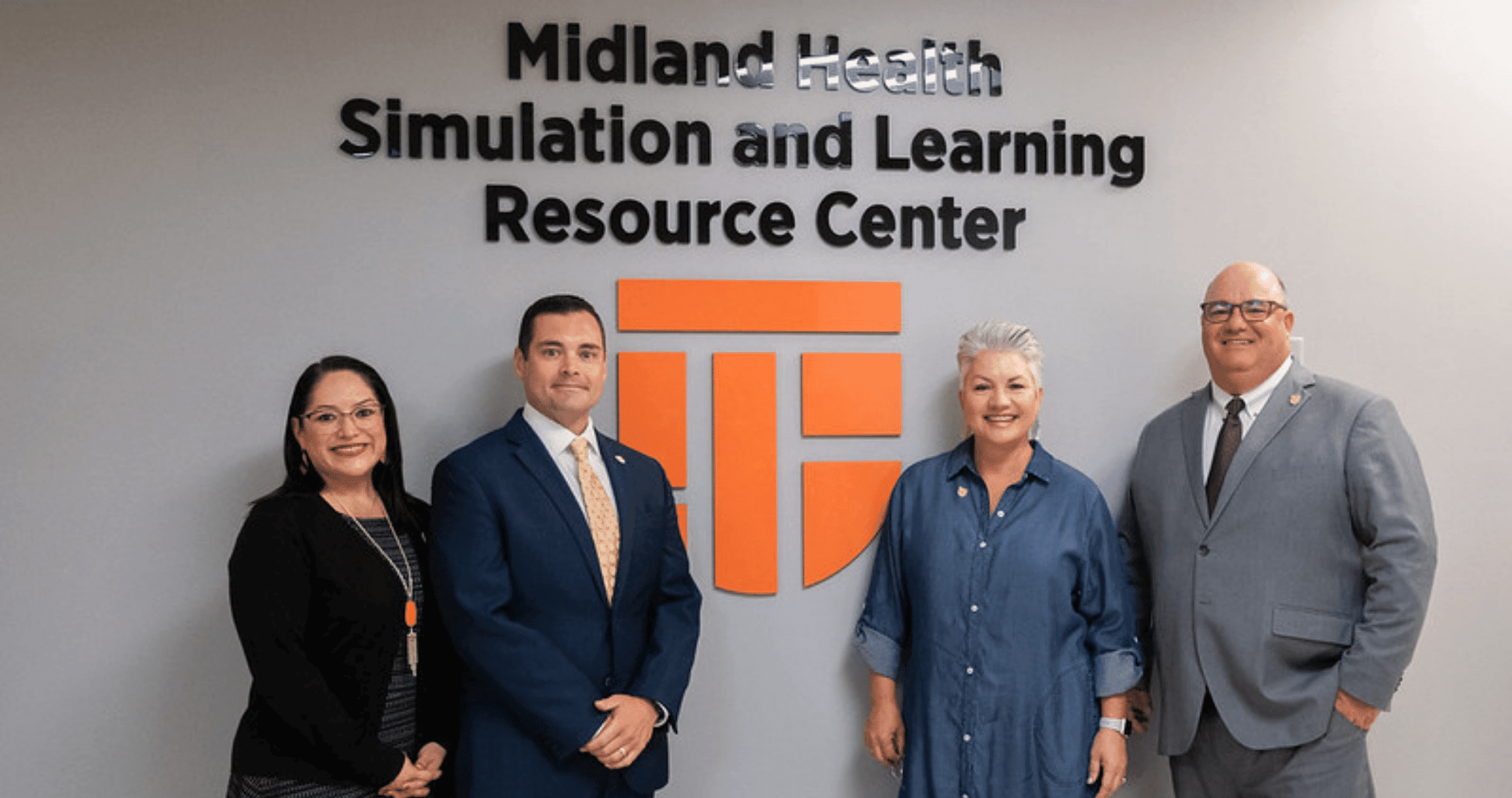 New Midland Health Simulation and Learning Resource Center sign