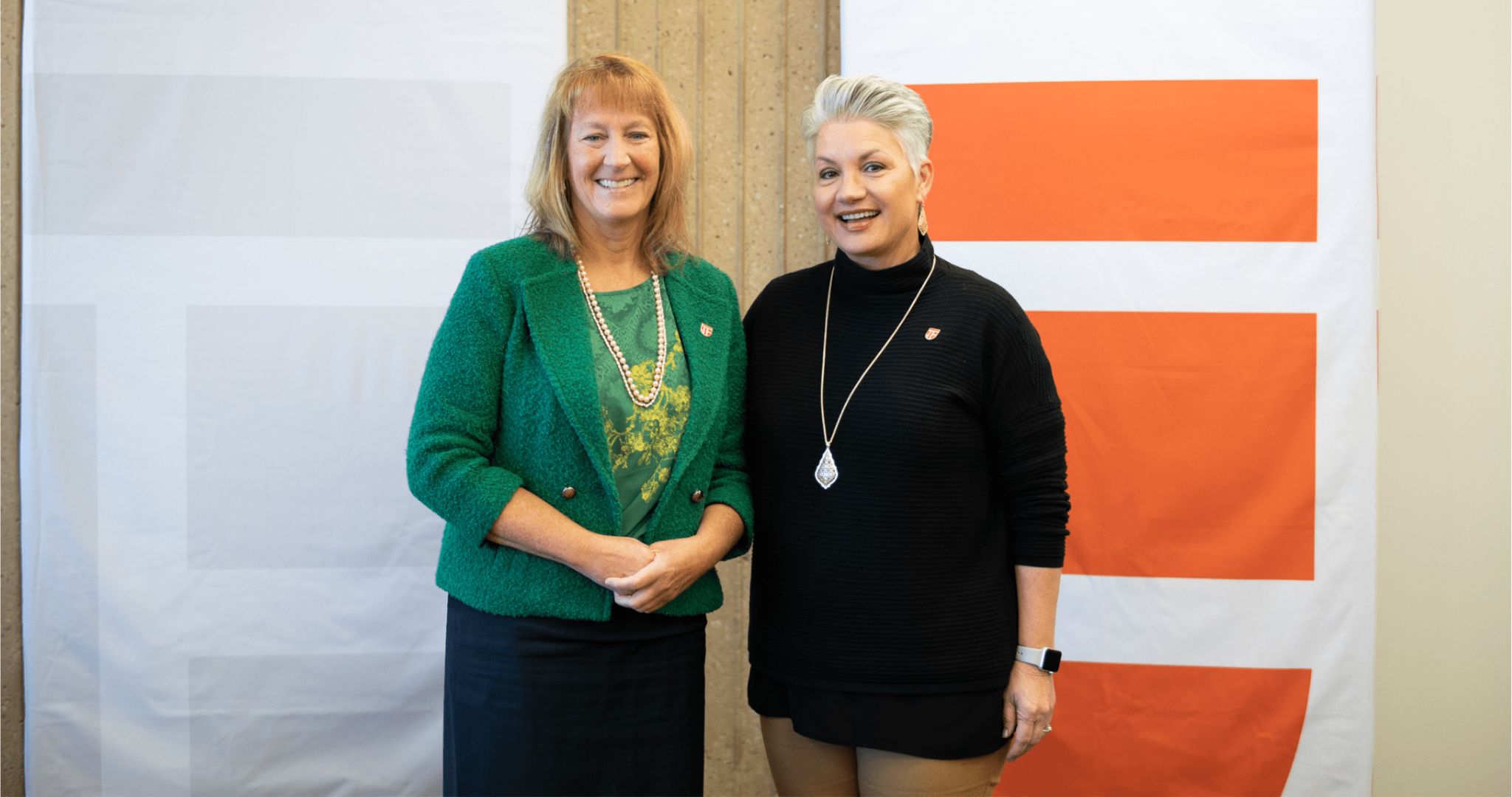 Susan Ganter at press conference 