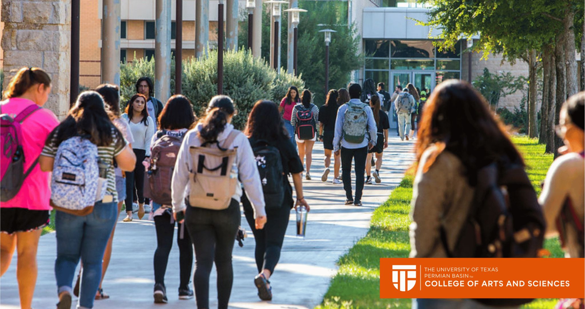 students walking on sidewalk